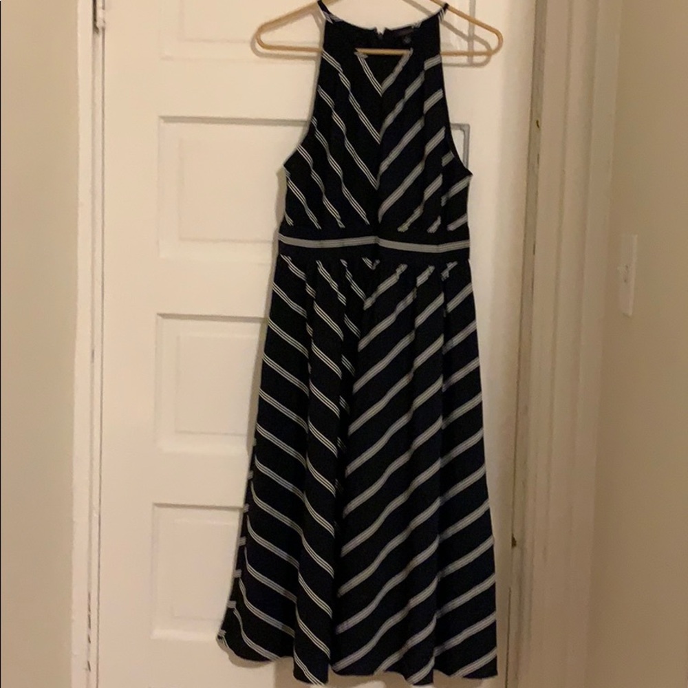 Chevron Halter midi dress from Ann Taylor factory